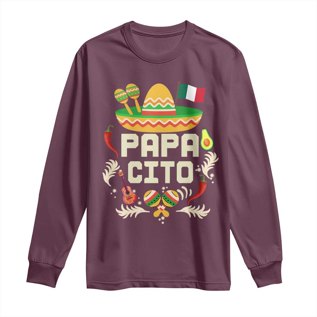 Mexican Dad Long Sleeve Shirt Papa Cito Latino Fathers Day Gift Mexican Pride