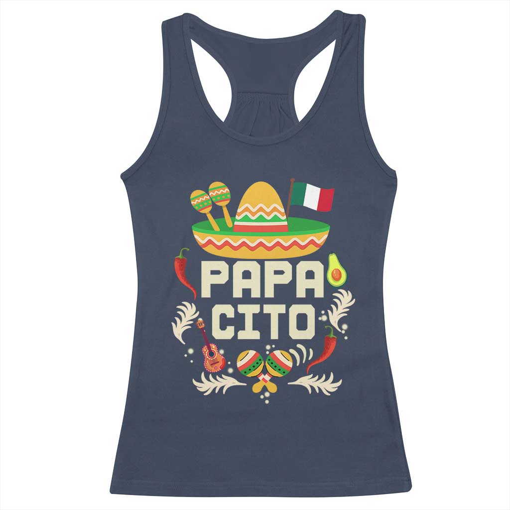 Mexican Dad Racerback Tank Top Papa Cito Latino Fathers Day Gift Mexican Pride