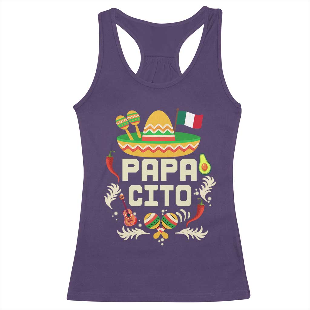 Mexican Dad Racerback Tank Top Papa Cito Latino Fathers Day Gift Mexican Pride