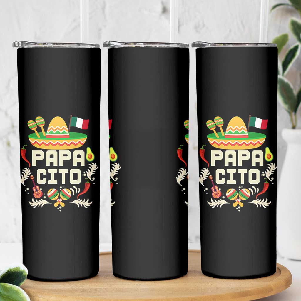 Mexican Dad Skinny Tumbler Papa Cito Latino Fathers Day Gift Mexican Pride