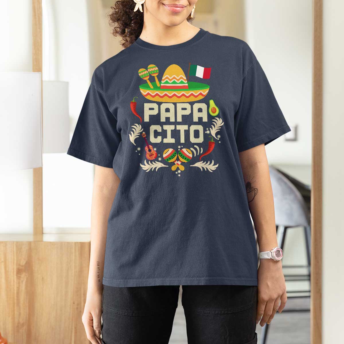 Mexican Dad T Shirt For Women Papa Cito Latino Fathers Day Gift Mexican Pride