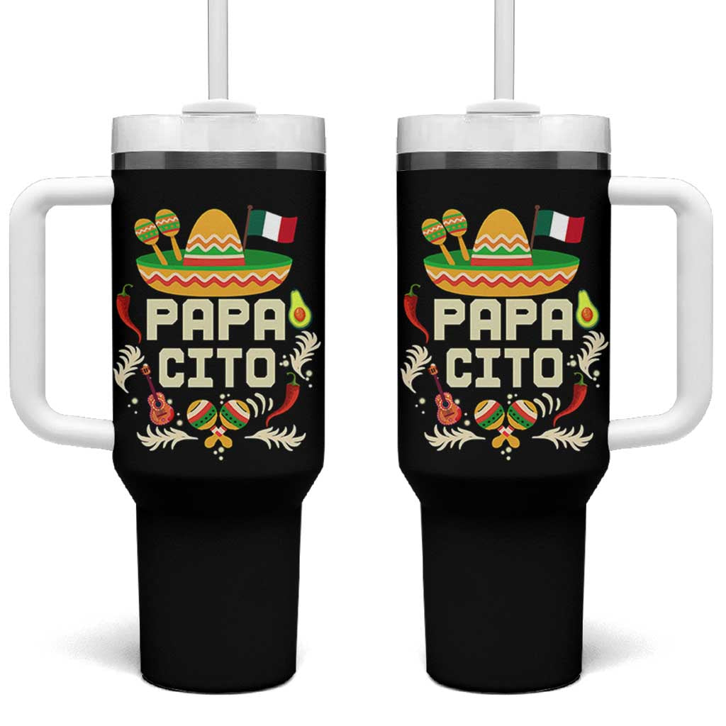Mexican Dad Tumbler With Handle Papa Cito Latino Fathers Day Gift Mexican Pride