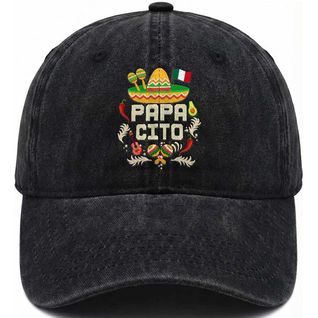Mexican Dad Washed Cotton Baseball Cap Papa Cito Latino Fathers Day Gift Mexican Pride