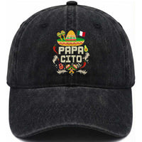 Mexican Dad Washed Cotton Baseball Cap Papa Cito Latino Fathers Day Gift Mexican Pride
