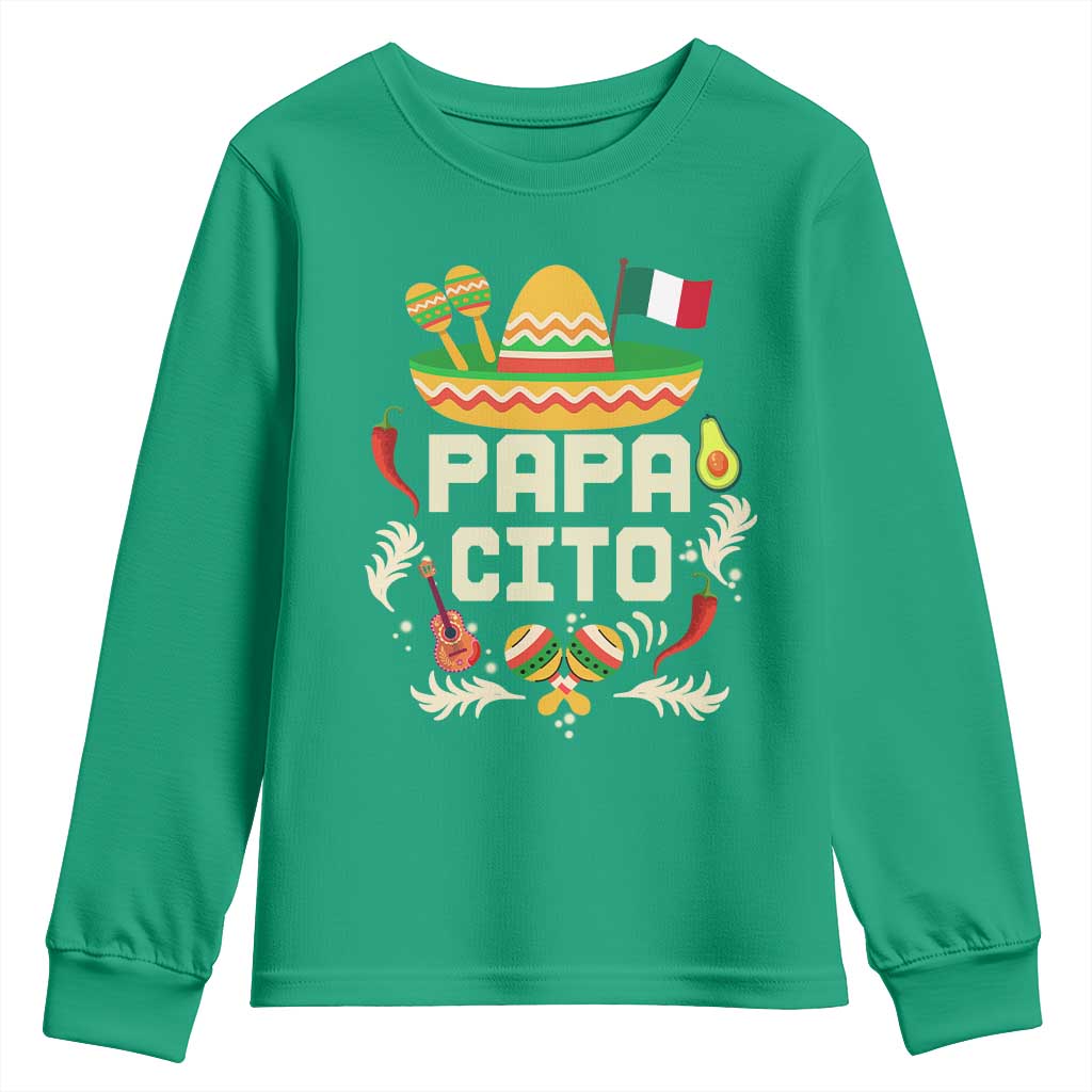 Mexican Dad Youth Sweatshirt Papa Cito Latino Fathers Day Gift Mexican Pride