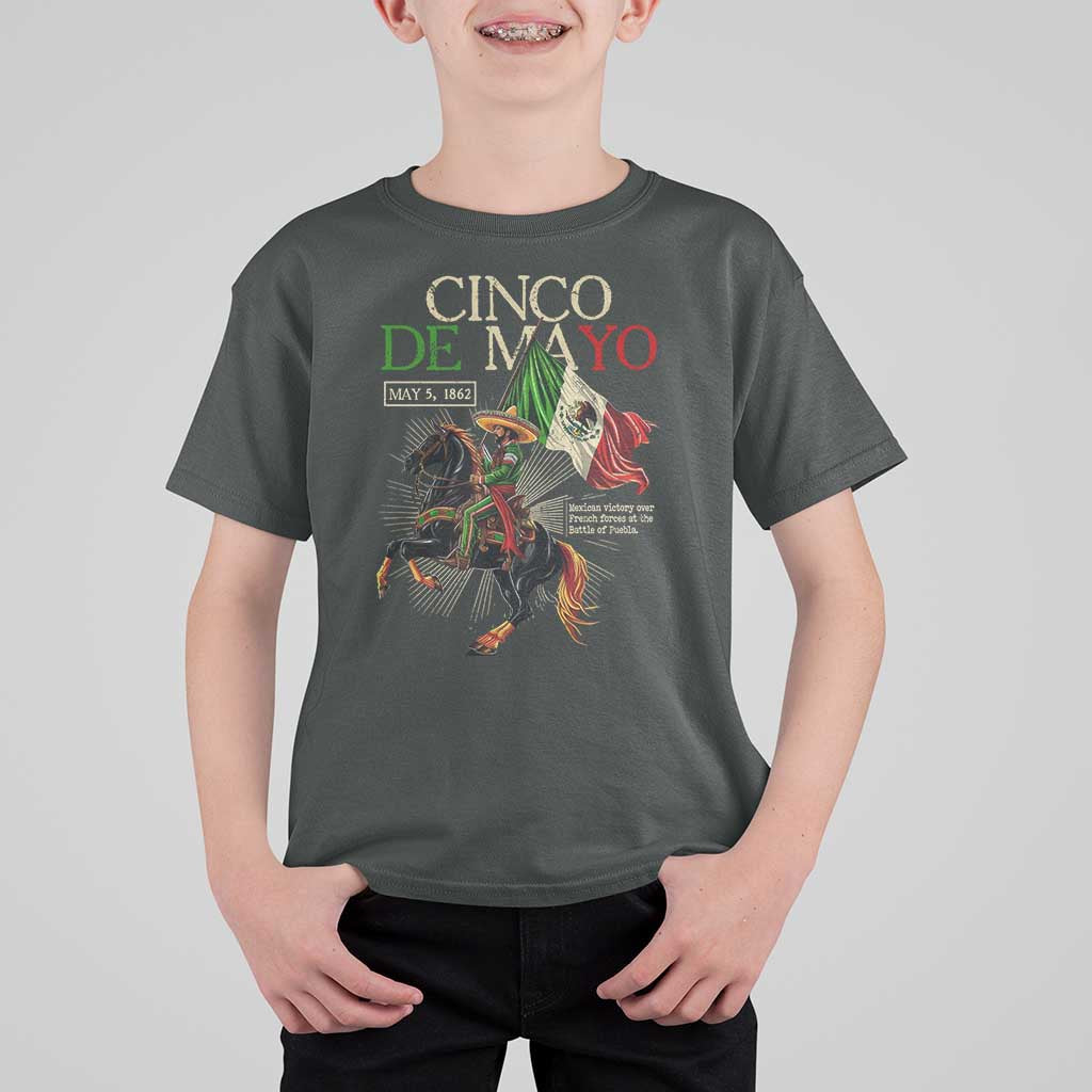 Battle of Puebla Cinco De Mayo T Shirt For Kid May 5 1862 Mexican History