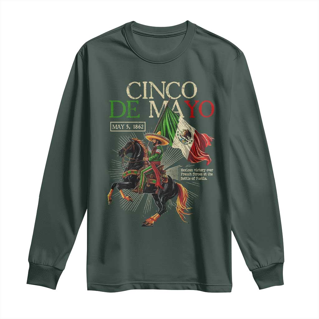 Battle of Puebla Cinco De Mayo Long Sleeve Shirt May 5 1862 Mexican History