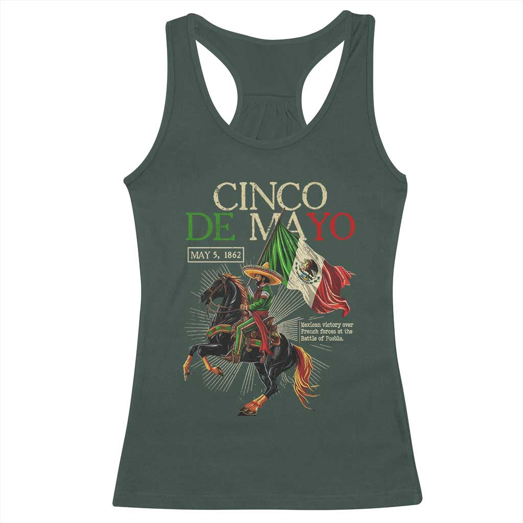 Battle of Puebla Cinco De Mayo Racerback Tank Top May 5 1862 Mexican History