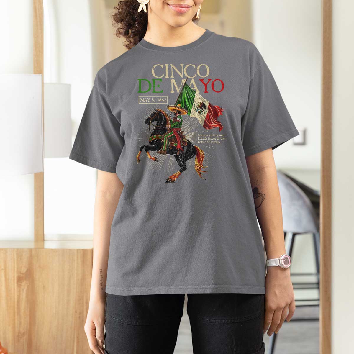Battle of Puebla Cinco De Mayo T Shirt For Women May 5 1862 Mexican History