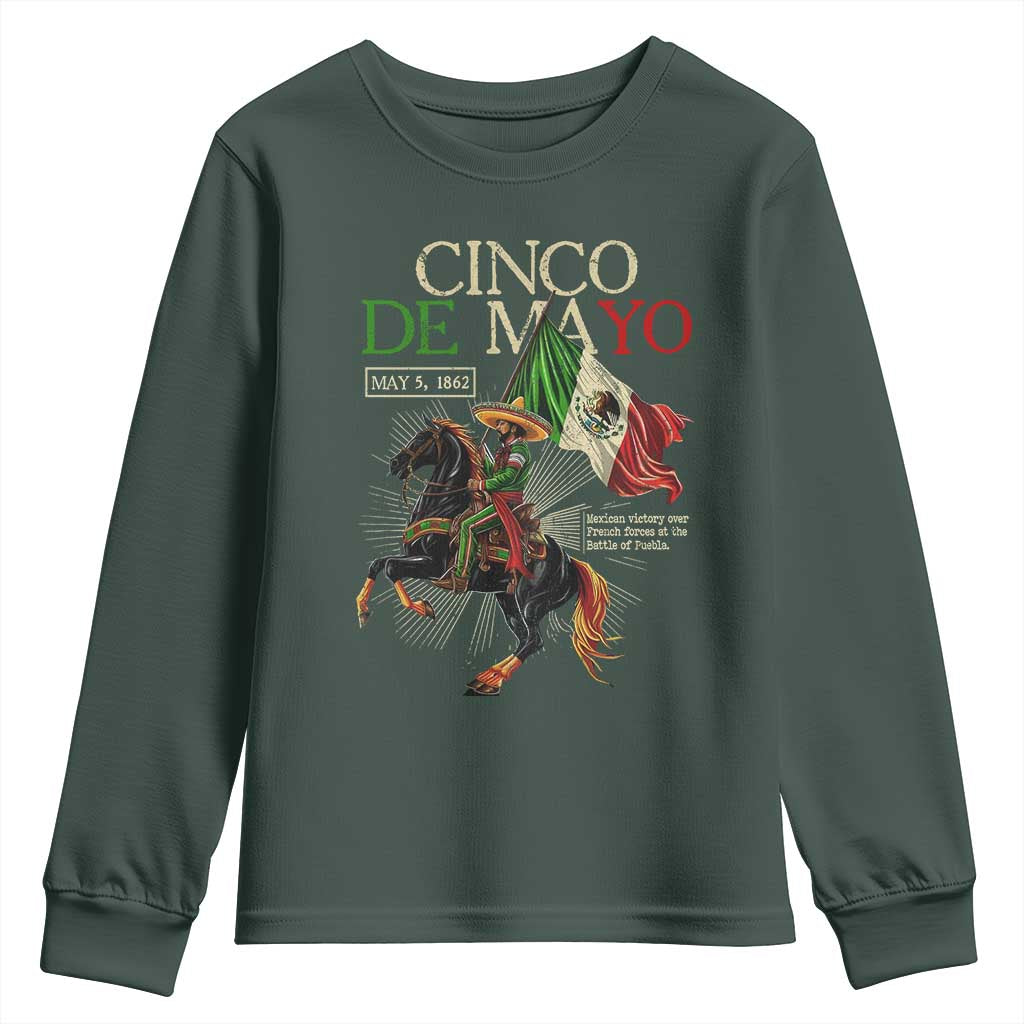 Battle of Puebla Cinco De Mayo Youth Sweatshirt May 5 1862 Mexican History