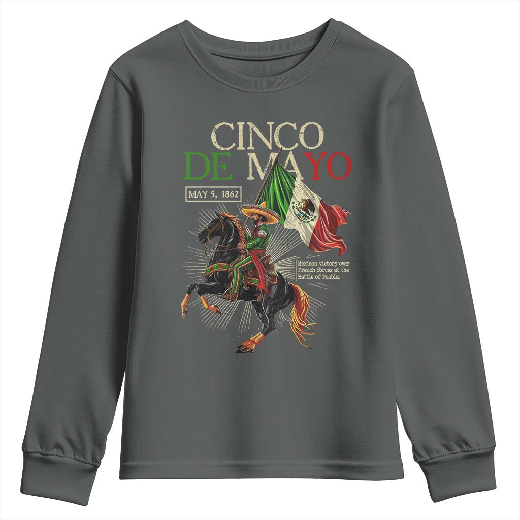 Battle of Puebla Cinco De Mayo Youth Sweatshirt May 5 1862 Mexican History