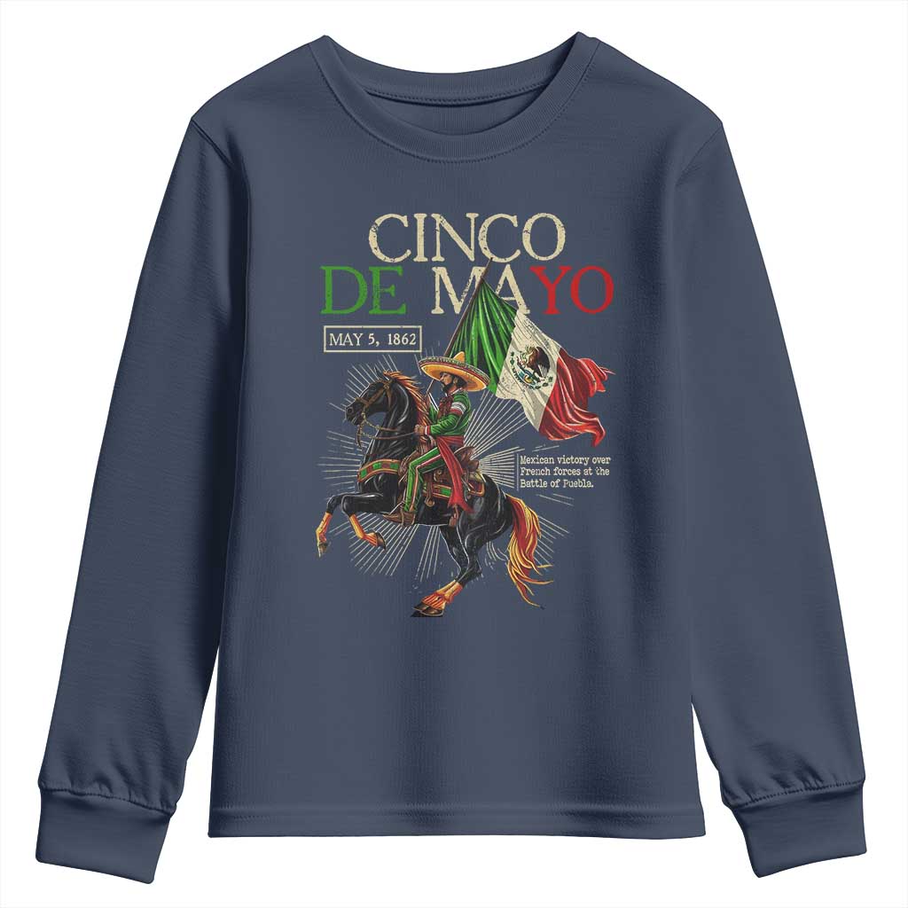 Battle of Puebla Cinco De Mayo Youth Sweatshirt May 5 1862 Mexican History