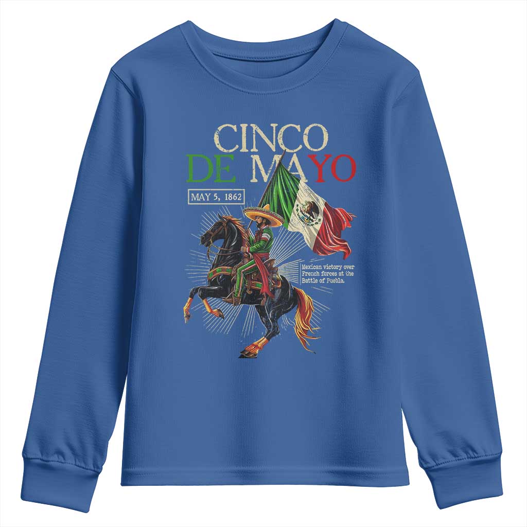 Battle of Puebla Cinco De Mayo Youth Sweatshirt May 5 1862 Mexican History