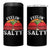 Margarita 4 in 1 Can Cooler Tumbler Cinco De Mayo Feeling Salty Funny Mexican