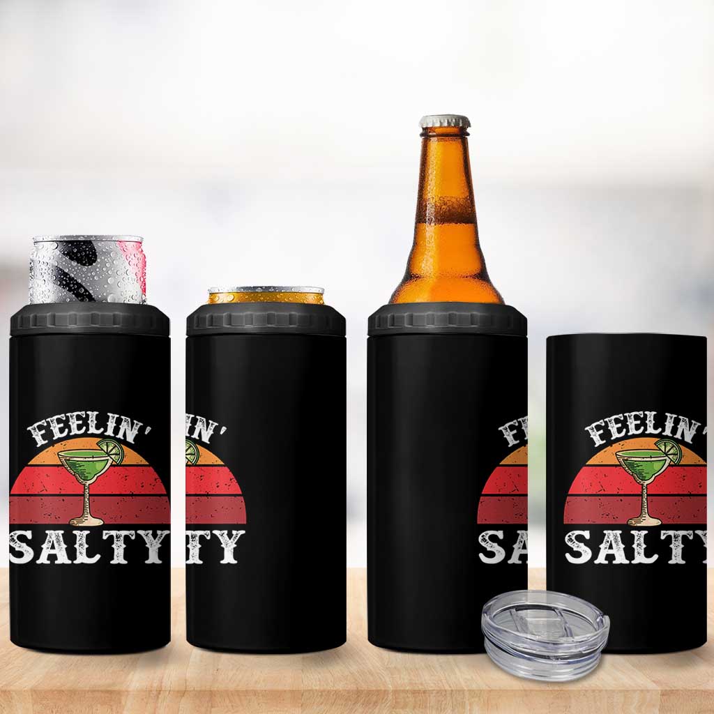Margarita 4 in 1 Can Cooler Tumbler Cinco De Mayo Feeling Salty Funny Mexican
