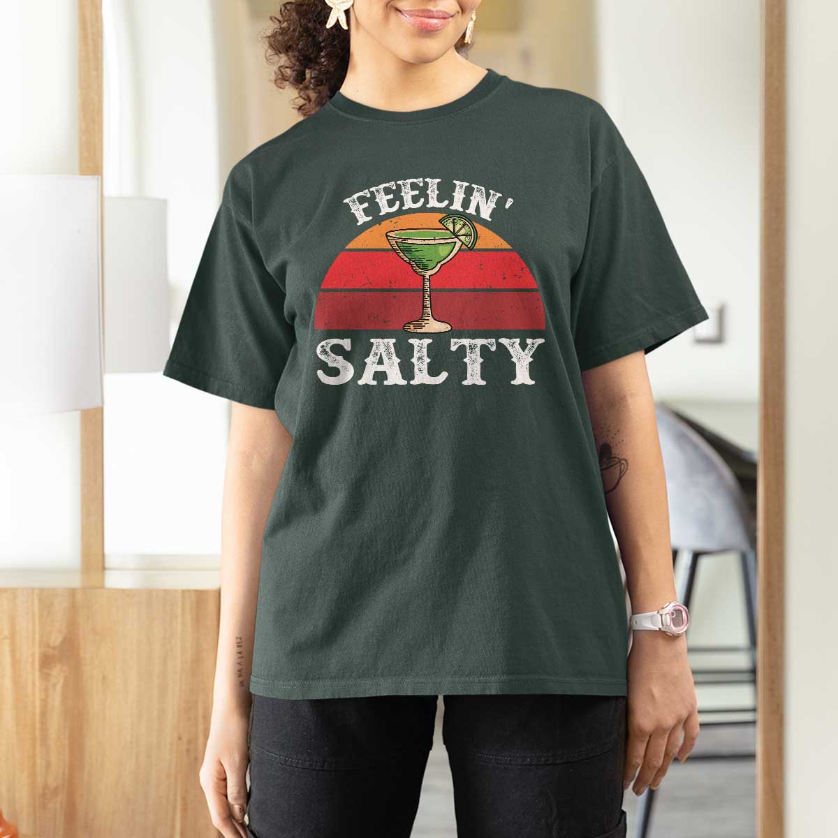 Margarita T Shirt For Women Cinco De Mayo Feeling Salty Funny Mexican