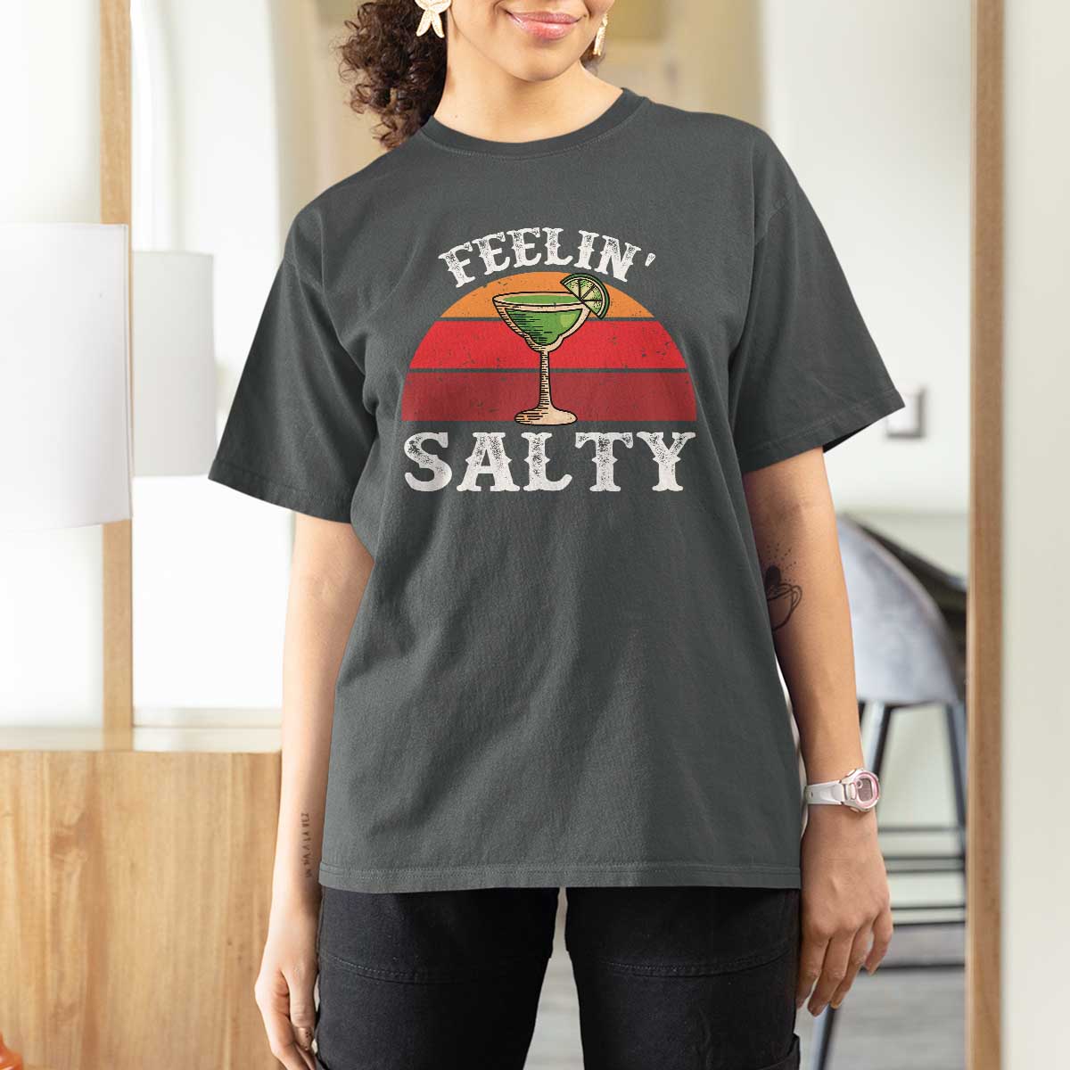 Margarita T Shirt For Women Cinco De Mayo Feeling Salty Funny Mexican