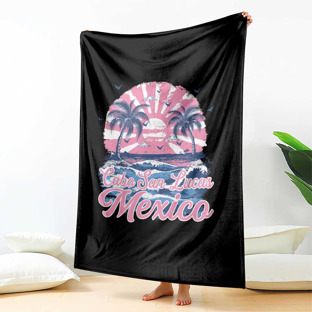 Cabo San Lucas Mexico Throw Blanket Vintage Retro Beach Summer Vacation Family Trip - Wonder Print Shop