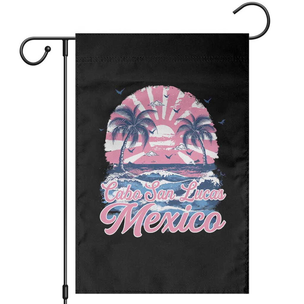 Cabo San Lucas Mexico Garden Flag Vintage Retro Beach Summer Vacation Family Trip - Wonder Print Shop