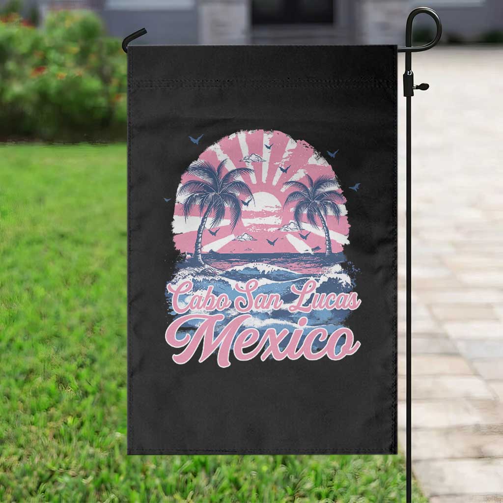Cabo San Lucas Mexico Garden Flag Vintage Retro Beach Summer Vacation Family Trip - Wonder Print Shop