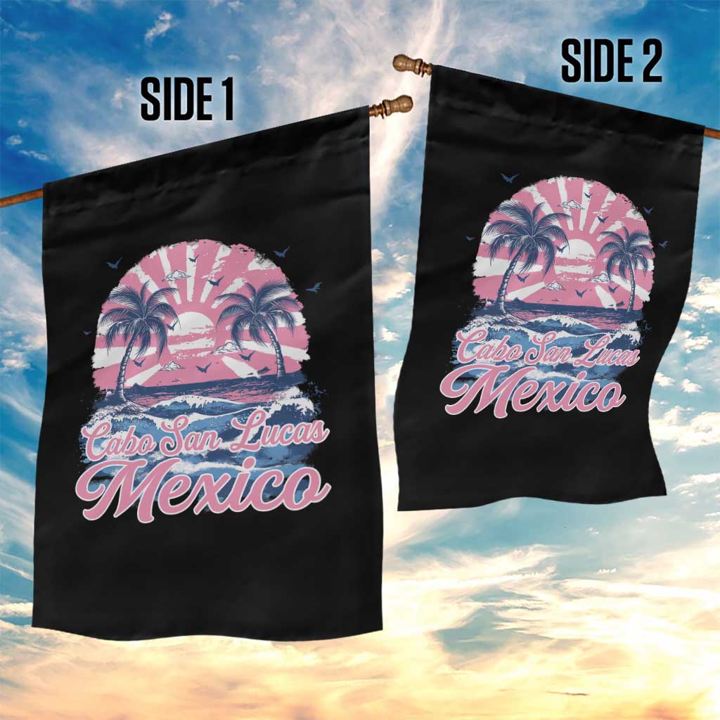 Cabo San Lucas Mexico Garden Flag Vintage Retro Beach Summer Vacation Family Trip - Wonder Print Shop