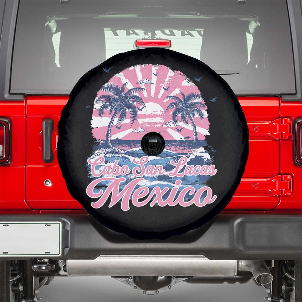 Cabo San Lucas Mexico Spare Tire Cover Vintage Retro Beach Summer Vacation Family Trip - Wonder Print Shop