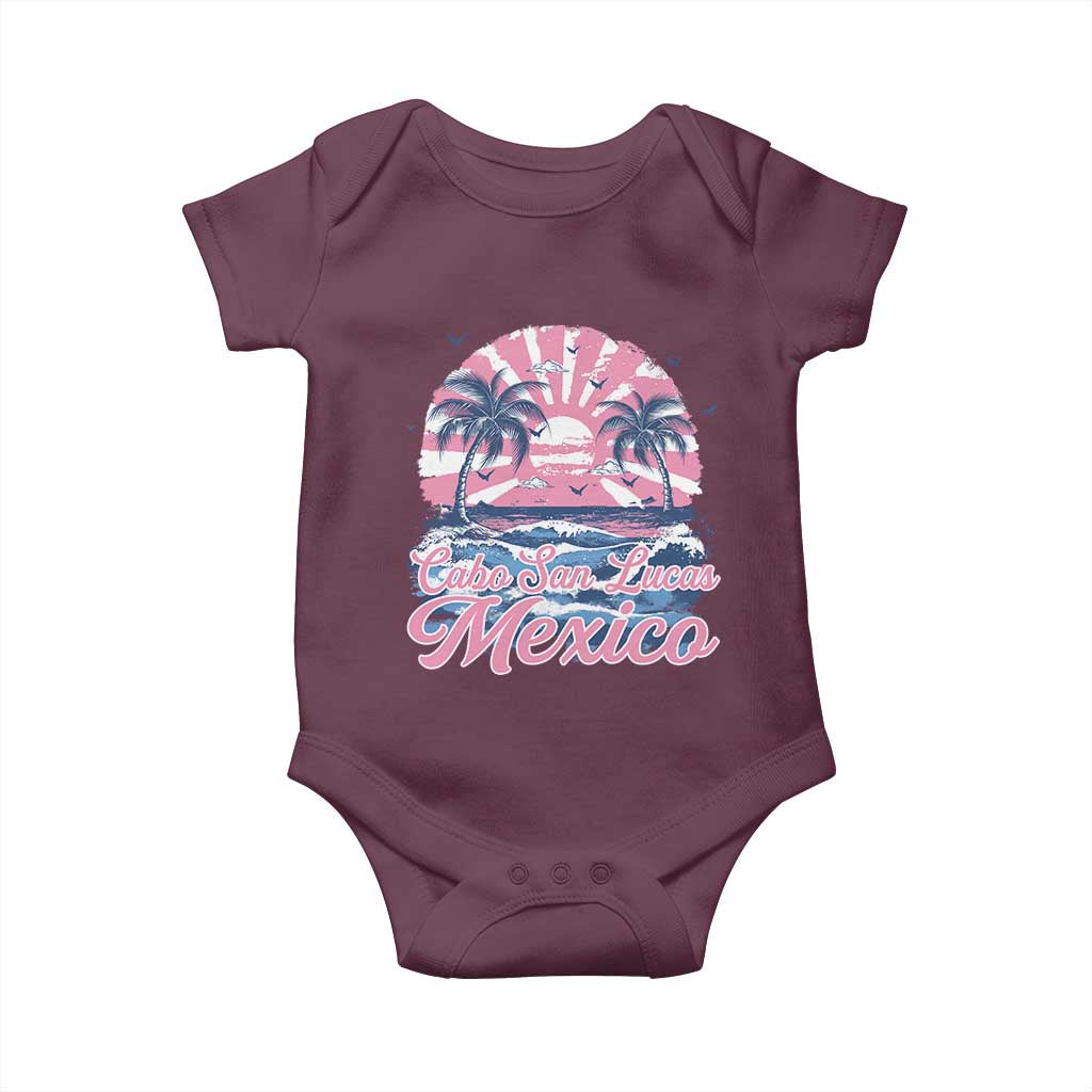 Cabo San Lucas Mexico Baby Onesie Vintage Retro Beach Summer Vacation Family Trip - Wonder Print Shop