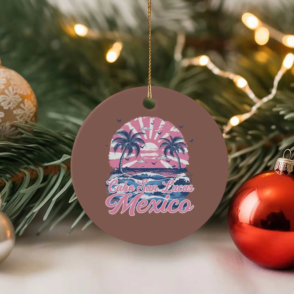 Cabo San Lucas Mexico Ceramic Ornament Vintage Retro Beach Summer Vacation Family Trip - Wonder Print Shop