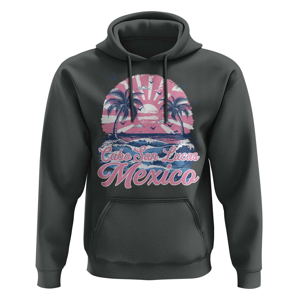 Cabo San Lucas Mexico Hoodie Vintage Retro Beach Summer Vacation Family Trip - Wonder Print Shop