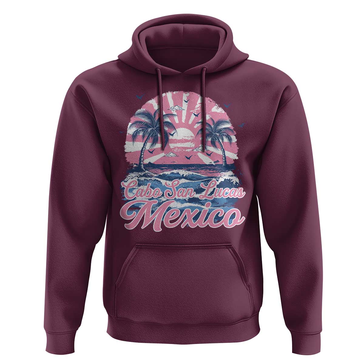 Cabo San Lucas Mexico Hoodie Vintage Retro Beach Summer Vacation Family Trip - Wonder Print Shop