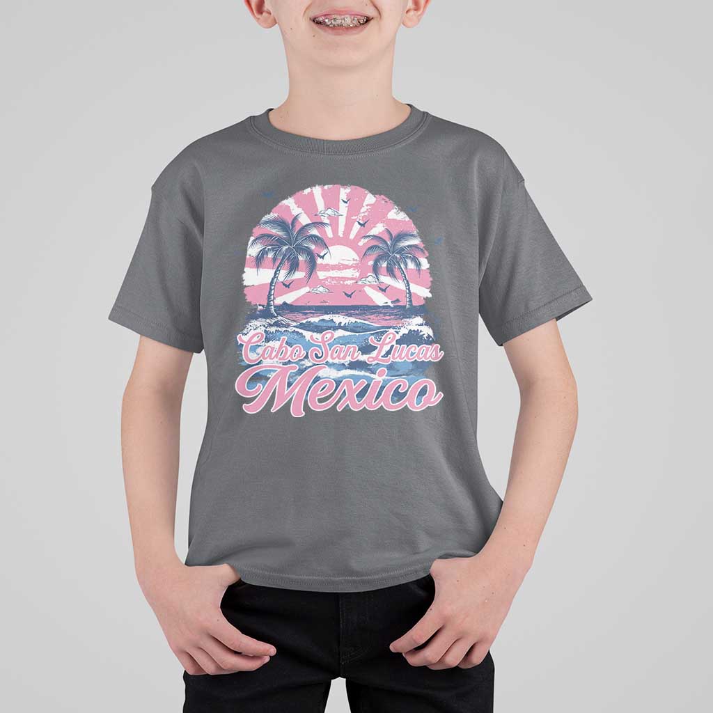 Cabo San Lucas Mexico T Shirt For Kid Vintage Retro Beach Summer Vacation Family Trip - Wonder Print Shop