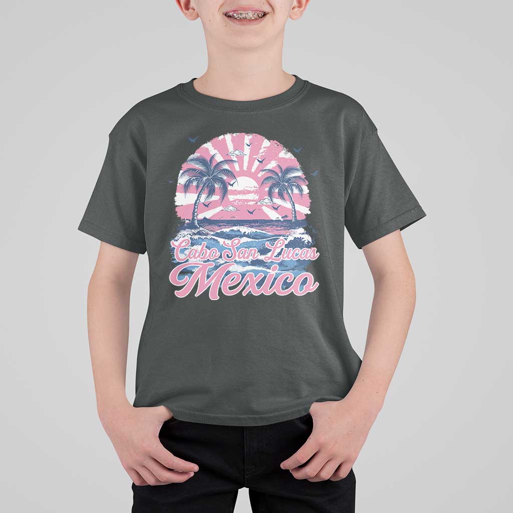 Cabo San Lucas Mexico T Shirt For Kid Vintage Retro Beach Summer Vacation Family Trip - Wonder Print Shop