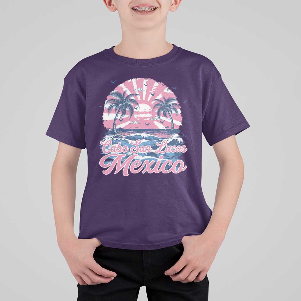 Cabo San Lucas Mexico T Shirt For Kid Vintage Retro Beach Summer Vacation Family Trip - Wonder Print Shop