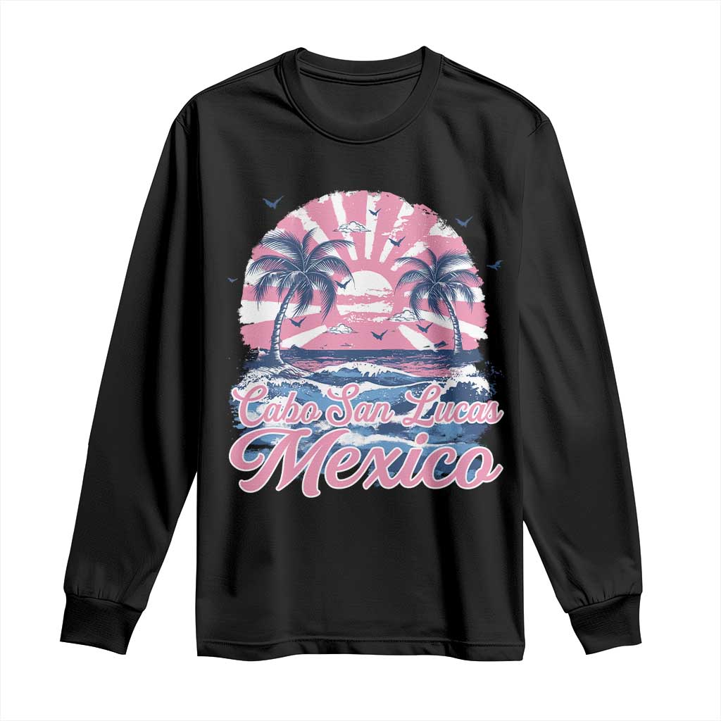 Cabo San Lucas Mexico Long Sleeve Shirt Vintage Retro Beach Summer Vacation Family Trip - Wonder Print Shop