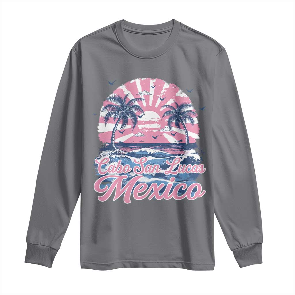 Cabo San Lucas Mexico Long Sleeve Shirt Vintage Retro Beach Summer Vacation Family Trip - Wonder Print Shop
