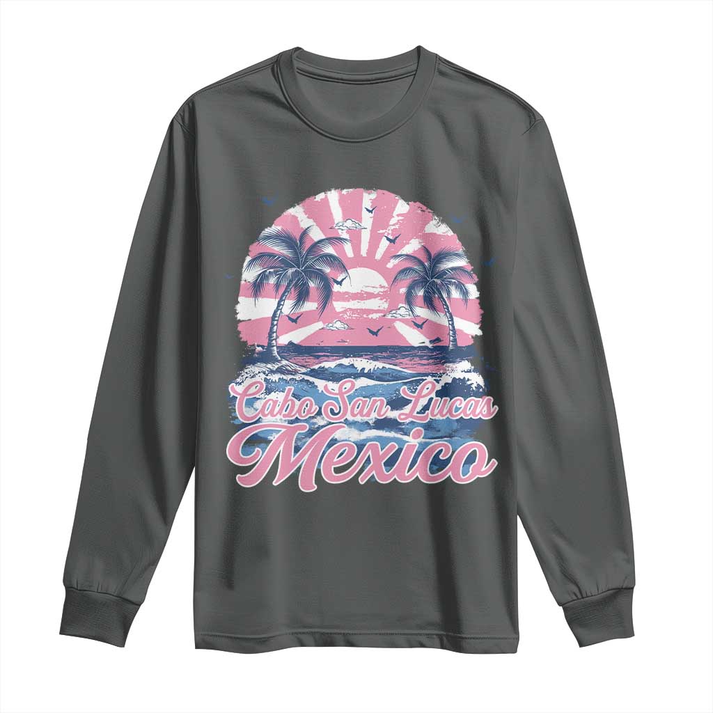 Cabo San Lucas Mexico Long Sleeve Shirt Vintage Retro Beach Summer Vacation Family Trip - Wonder Print Shop