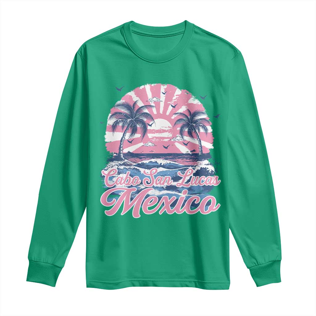 Cabo San Lucas Mexico Long Sleeve Shirt Vintage Retro Beach Summer Vacation Family Trip - Wonder Print Shop