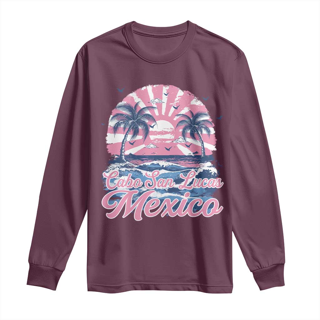 Cabo San Lucas Mexico Long Sleeve Shirt Vintage Retro Beach Summer Vacation Family Trip - Wonder Print Shop