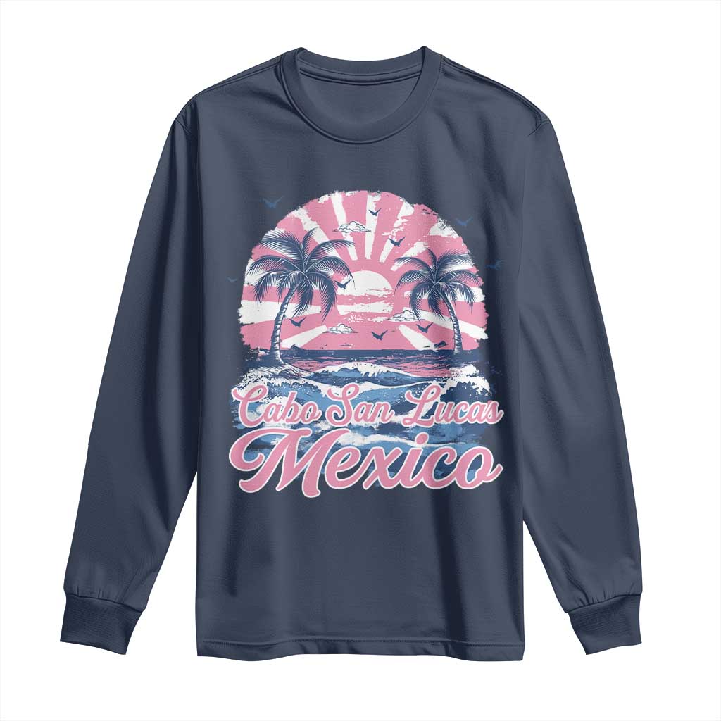 Cabo San Lucas Mexico Long Sleeve Shirt Vintage Retro Beach Summer Vacation Family Trip - Wonder Print Shop