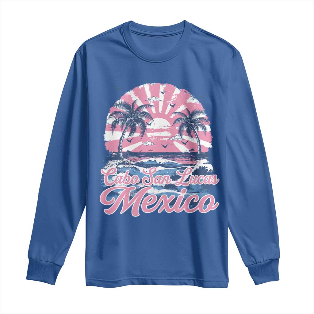 Cabo San Lucas Mexico Long Sleeve Shirt Vintage Retro Beach Summer Vacation Family Trip - Wonder Print Shop