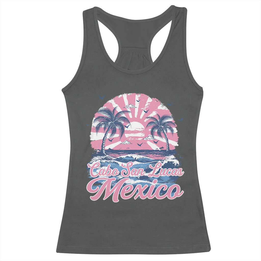 Cabo San Lucas Mexico Racerback Tank Top Vintage Retro Beach Summer Vacation Family Trip - Wonder Print Shop