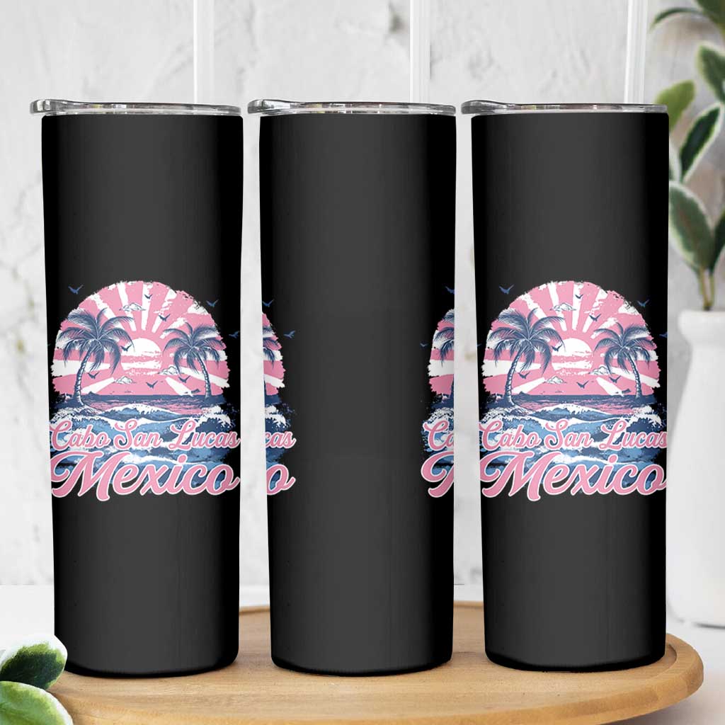 Cabo San Lucas Mexico Skinny Tumbler Vintage Retro Beach Summer Vacation Family Trip - Wonder Print Shop