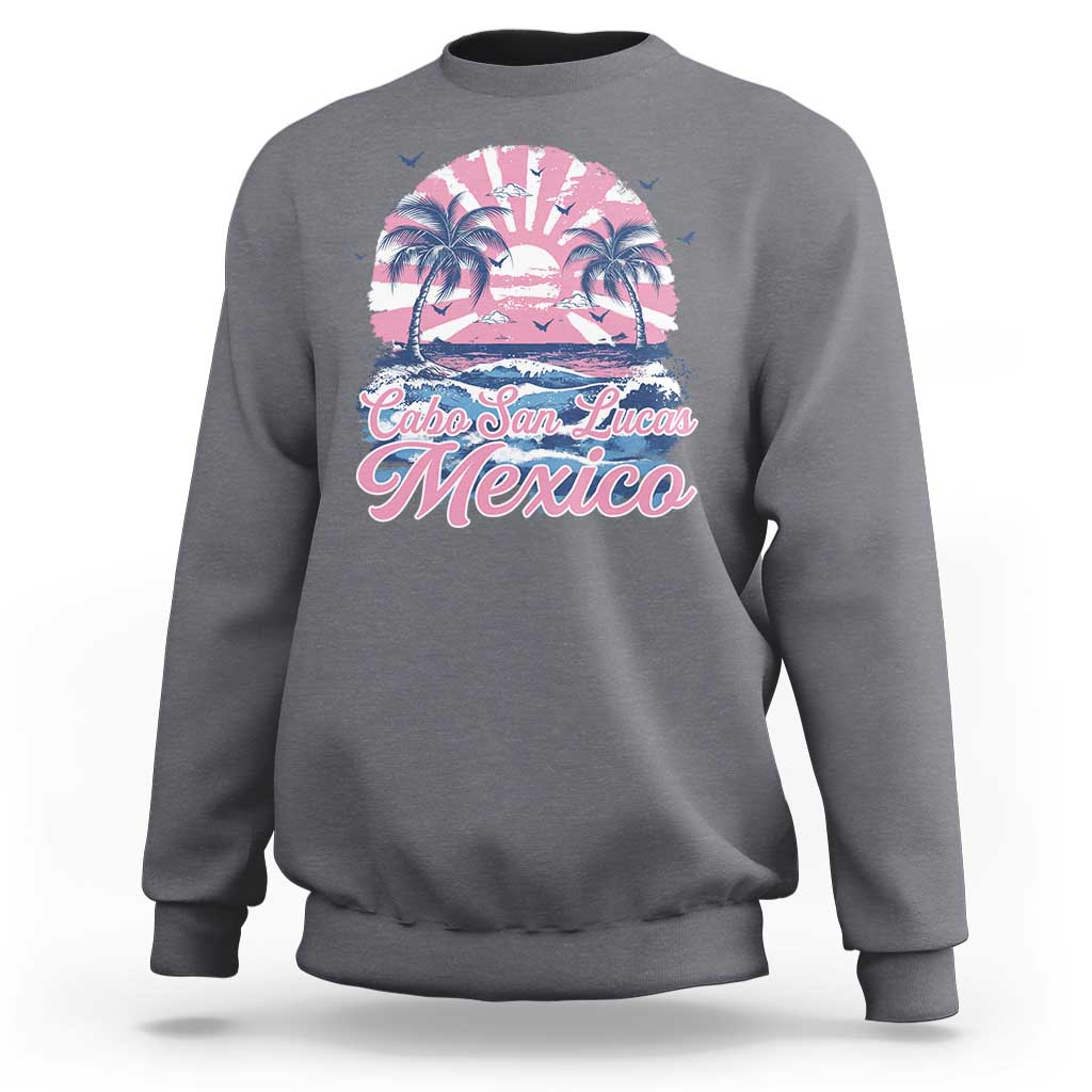 Cabo San Lucas Mexico Sweatshirt Vintage Retro Beach Summer Vacation Family Trip - Wonder Print Shop
