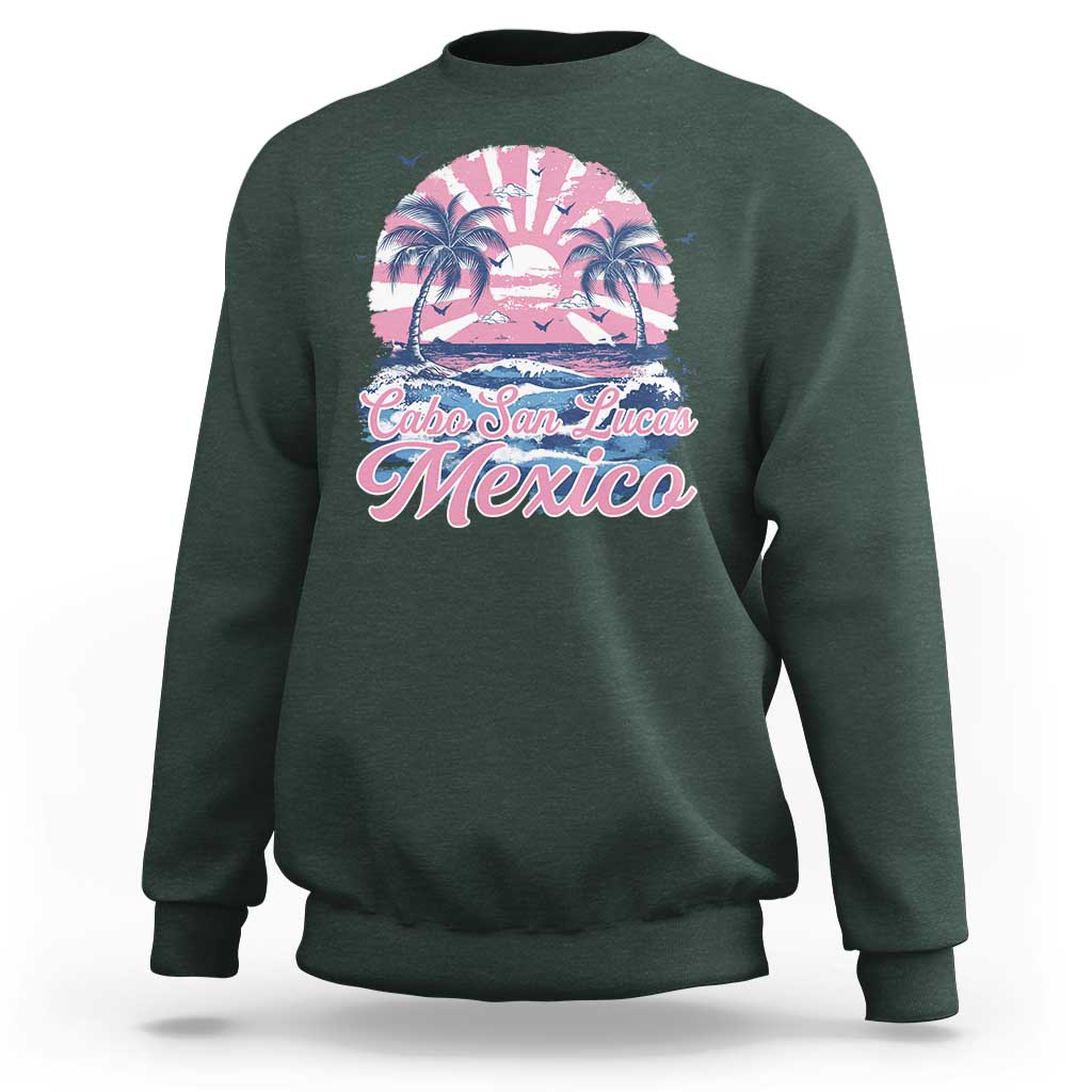 Cabo San Lucas Mexico Sweatshirt Vintage Retro Beach Summer Vacation Family Trip - Wonder Print Shop