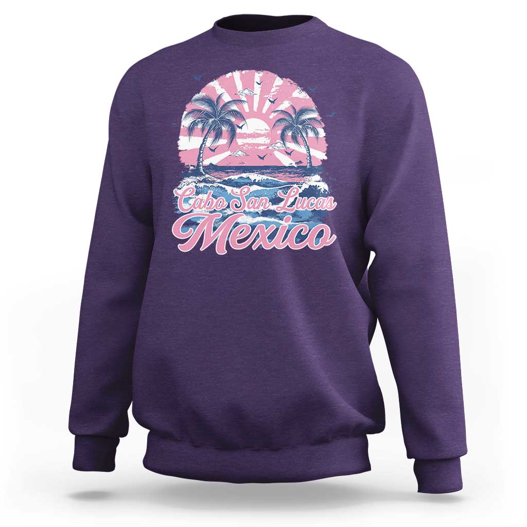 Cabo San Lucas Mexico Sweatshirt Vintage Retro Beach Summer Vacation Family Trip - Wonder Print Shop