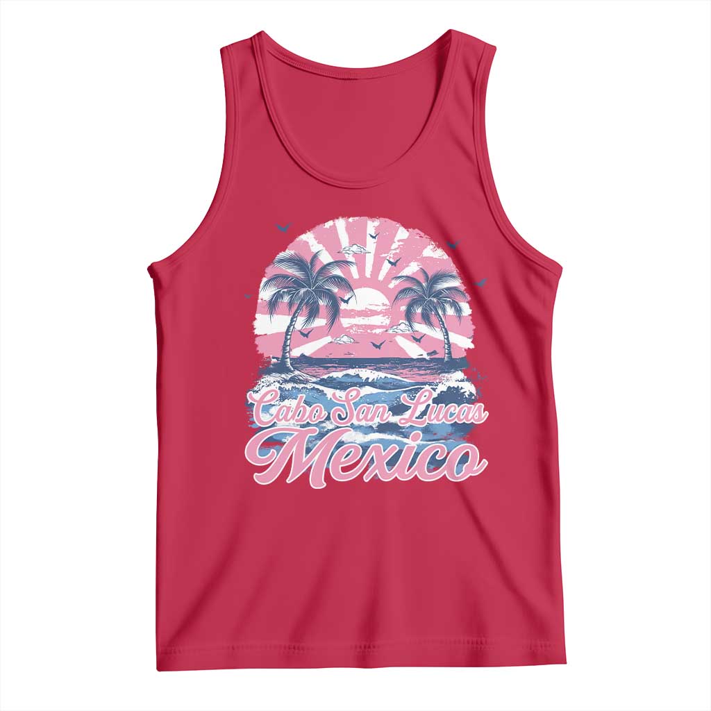 Cabo San Lucas Mexico Tank Top Vintage Retro Beach Summer Vacation Family Trip - Wonder Print Shop