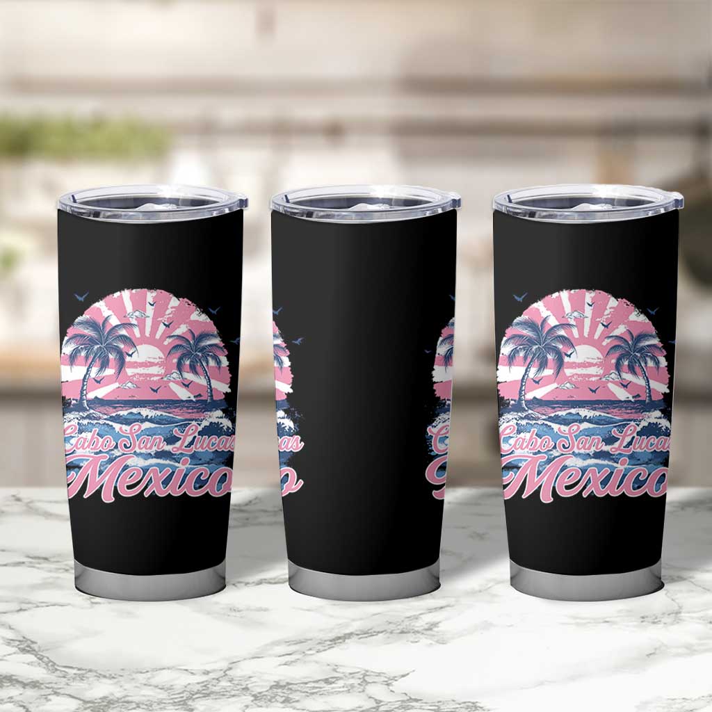 Cabo San Lucas Mexico Tumbler Cup Vintage Retro Beach Summer Vacation Family Trip - Wonder Print Shop