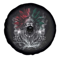 Ancient Aztec King Spare Tire Cover Calabera Azteca Mexican Skull Skeleton
