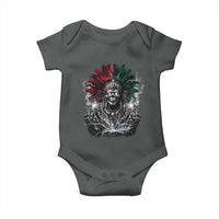 Ancient Aztec King Baby Onesie Calabera Azteca Mexican Skull Skeleton