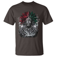 Ancient Aztec King T Shirt Calabera Azteca Mexican Skull Skeleton